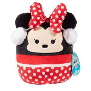 🎄NWT SQUISHMALLOW DISNEY ORIGINAL 8” MINNIE MOUSE CHRISTMAS PLUSH TOY
